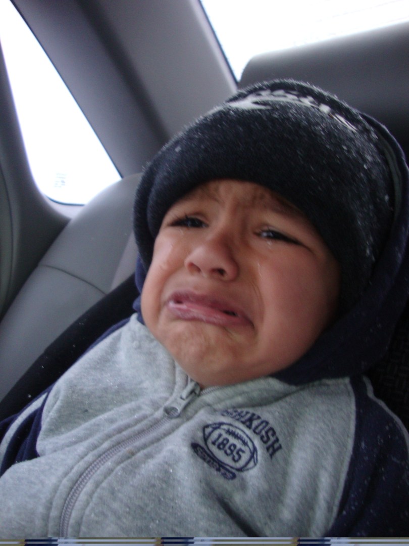 Little boy crying