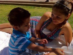 mom and son park day for mom and son