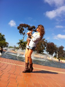 mother and son mom holds her toddler